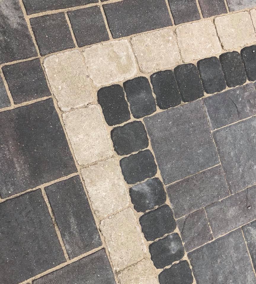 A beautiful paver border.