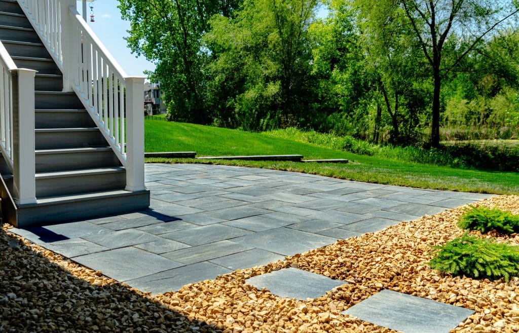Natural Slate Paver Patio Installation Grove Heights MN