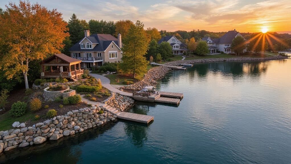 cedar lake seasonal landscape beauty