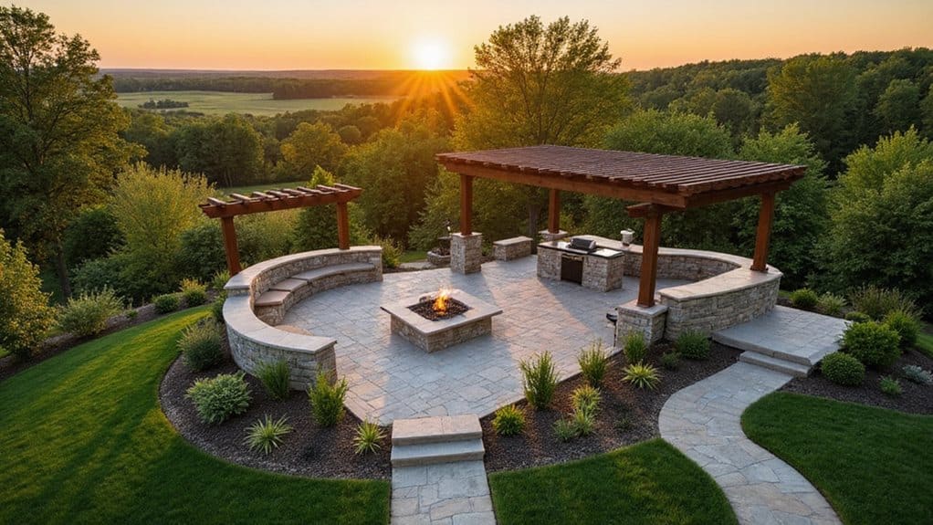 luxurious outdoor living elements