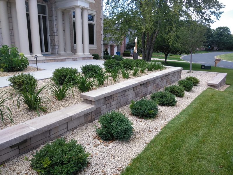 Landscape Design with corporate buildings and landscaping